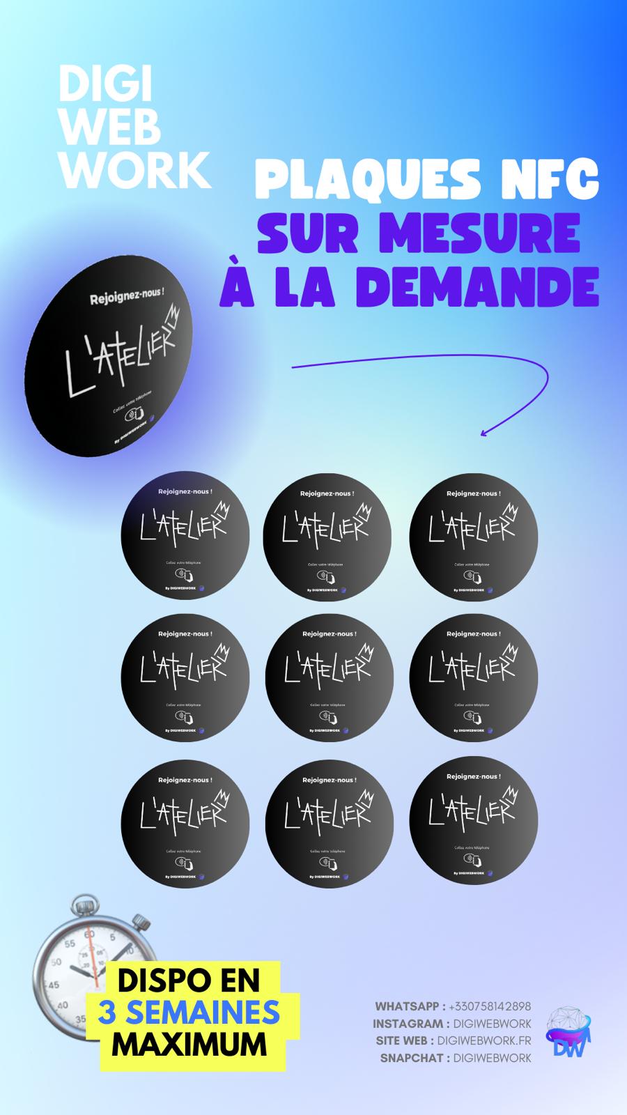 Carte de visite NFC DigiWebWork